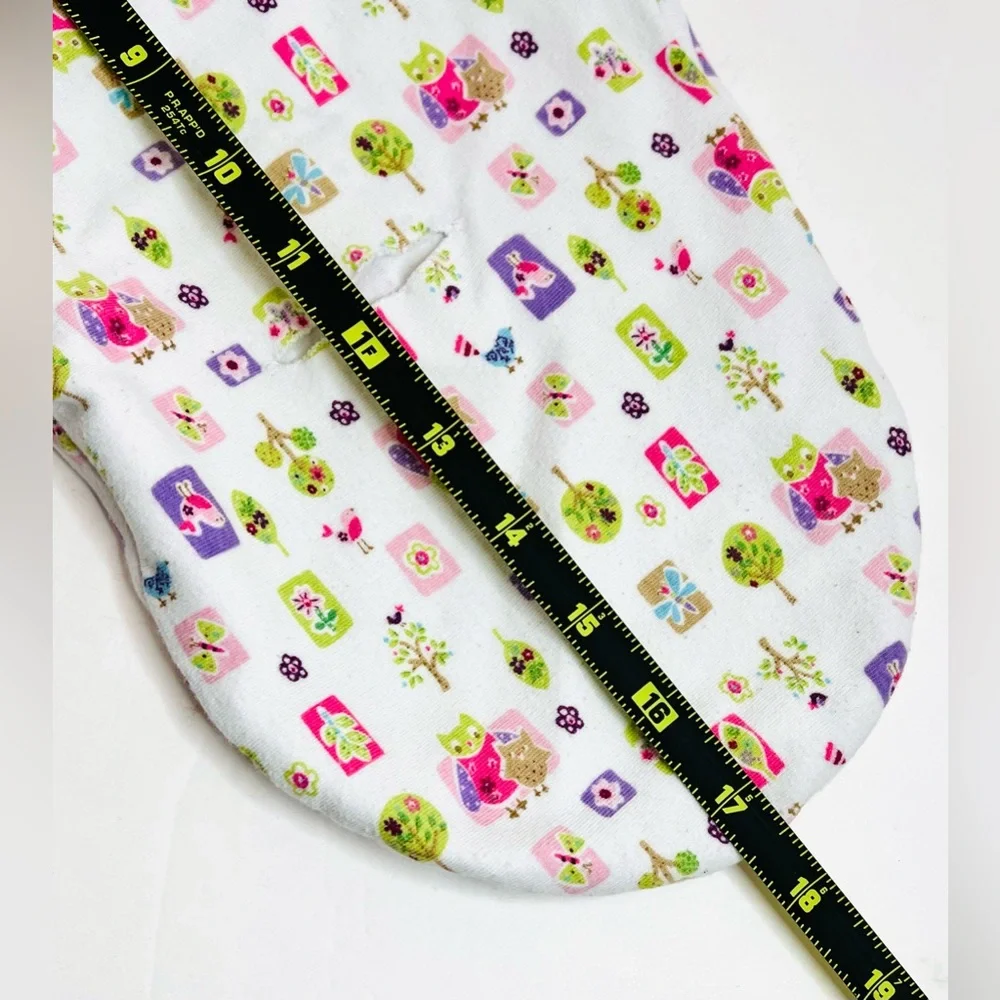 SwaddleMe Cotton Swaddle Wrap Sack Woodland Owl Print 0-3M Baby Sleep